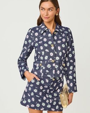 Lilly Pulitzer Eloraina Jacquard Jacket - Blue