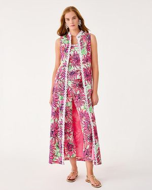 Lilly Pulitzer Vanaday Duster Vest - Pink