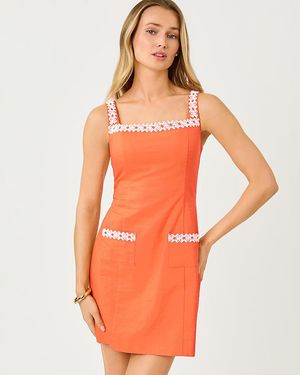 Lilly Pulitzer Isleen Skirted Romper - Orange