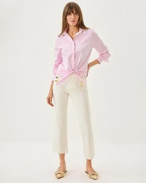 Lilly Pulitzer 27" Parrish High Rise Crop Flare Jean - Pink