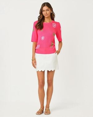 Lilly Pulitzer Colette Denim Skort - Pink