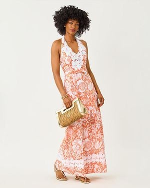 Lilly Pulitzer Belinda Halter Maxi Dress - White