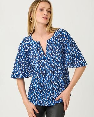 Lilly Pulitzer Wilmer Short Sleeve Top - Blue