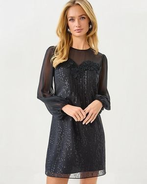 Lilly Pulitzer Gail Silk Dress - Black