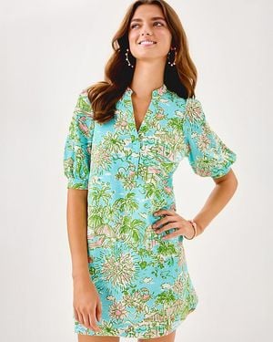 Lilly Pulitzer Mialeigh Linen Dress - Green