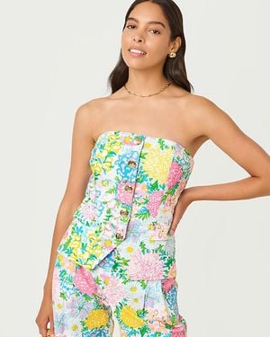 Lilly Pulitzer Danneel Strapless Top - Green