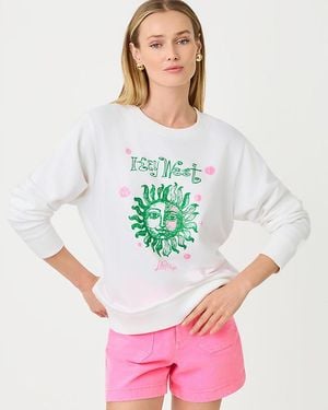 Lilly Pulitzer Ballad Cotton Sweatshirt - White