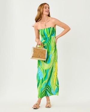 Lilly Pulitzer Noa Strapless Maxi Dress - Green