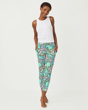 Lilly Pulitzer Upf 50+ Luxletic 24" Weekender High Rise Midi Legging - Green