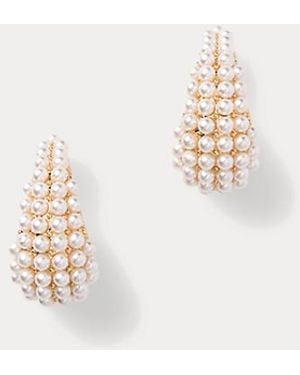 Lilly Pulitzer Lilly Of The Valley Hoop Earrings - White