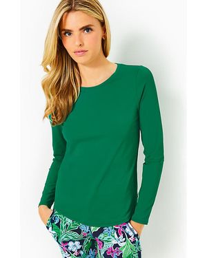 Lilly Pulitzer Upf 50+ Luxletic Westley Long Sleeve Active Tee - Green
