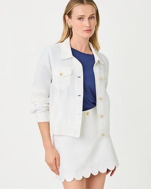 Lilly Pulitzer Seaspray Linen Jacket - White