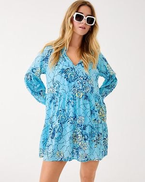 Lilly Pulitzer Davian Long Sleeve Cover-up - Blue
