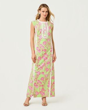 Lilly Pulitzer Rosalena Stretch Maxi Shift Dress - Green