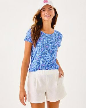 Lilly Pulitzer 4" Captina Linen Short - Blue