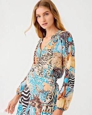 Lilly Pulitzer Elsa Silk Top - Blue