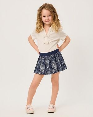 Lilly Pulitzer Girl's Mini Frida Sleeved Polo - Blue