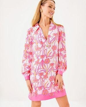 Lilly Pulitzer Iralanne Popover Shirtdress - Pink