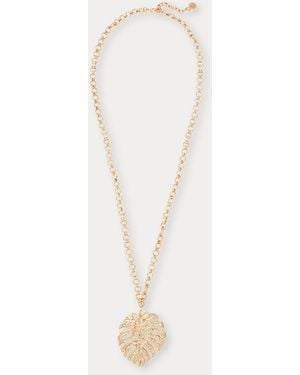 Lilly Pulitzer Hide And Leaf Necklace - Natural