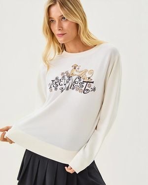 Lilly Pulitzer Ballad Cotton Sweatshirt - White
