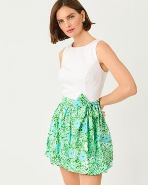 Lilly Pulitzer Rosemary Bubble Skirted Romper - Green