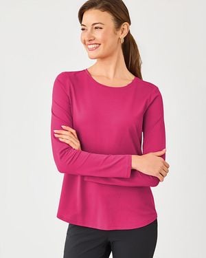 Lilly Pulitzer Upf 50+ Luxletic Westley Long Sleeve Active Tee - Pink