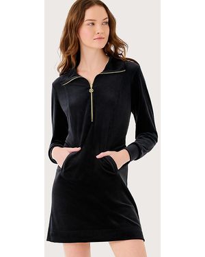 Lilly Pulitzer Eleni Velour Dress - Black