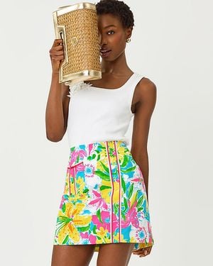 Lilly Pulitzer Kels High Rise Mini Skort, Straight Fit - White
