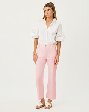Lilly Pulitzer 27" Harleen High Rise Crop Jean - Pink
