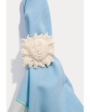 Lilly Pulitzer Sun Napkin Ring Set - Blue