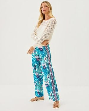 Lilly Pulitzer 32" Bal Harbour Palazzo Pant - Blue