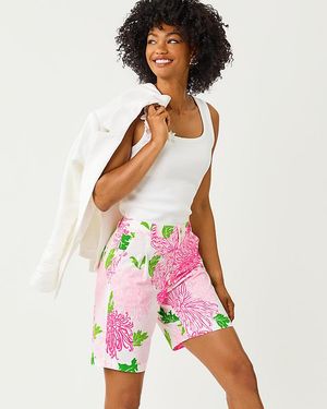 Lilly Pulitzer 9" Arametta High Rise Stretch Short - White
