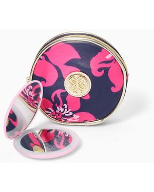 Lilly Pulitzer Light-up Travel Mirror & Case - Pink