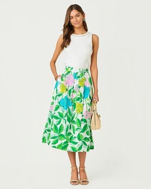 Lilly Pulitzer Izela Midi Skirt - Green