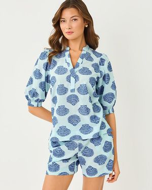 Lilly Pulitzer 5" Kilah High Rise Stripe Jacquard Short - Blue
