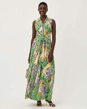 Lilly Pulitzer Marria Stretch Maxi Shirtdress - Green