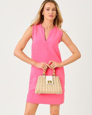 Lilly Pulitzer Kavalla Linen Shift Dress - Pink