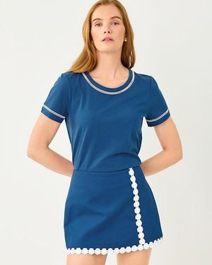 Lilly Pulitzer Clairmont Ladder Lace Knit Top - Blue