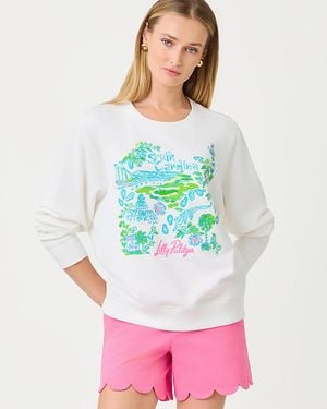 Lilly Pulitzer Ballad Cotton Sweatshirt - Gray