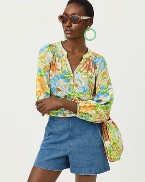 Lilly Pulitzer "4" Sarissa Stretch Denim Short" - Blue
