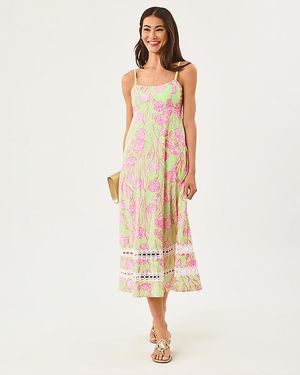 Lilly Pulitzer Haliey Midi Dress - Metallic