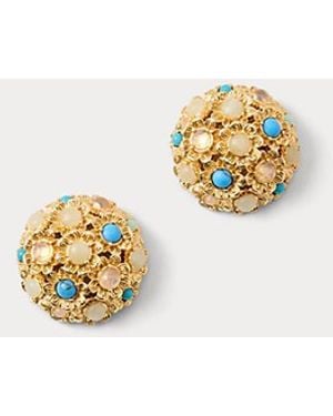Lilly Pulitzer Harlillyquin Stud Earrings - White