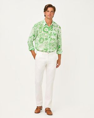 Lilly Pulitzer Men's Stuff 34" Mizner Stretch Pant - White