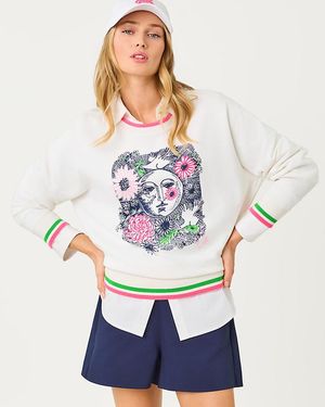 Lilly Pulitzer Ballad Cotton Sweatshirt - White