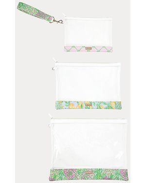 Lilly Pulitzer Carryall Trio Pouch Set - Multicolor