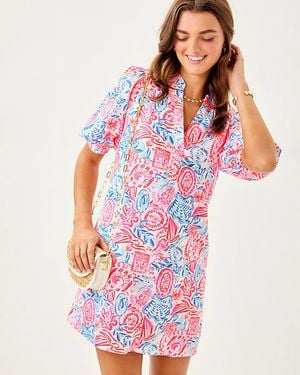 Lilly Pulitzer Mialeigh Linen Dress - Red
