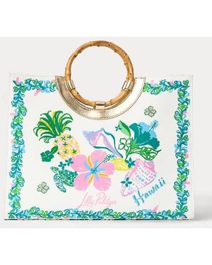 Lilly Pulitzer Oasis Canvas Tote - Blue