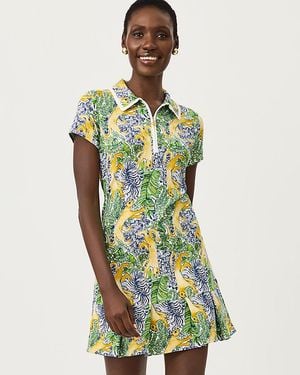 Lilly Pulitzer Upf 50+ Luxletic Cayo Costa Pleated Dress - Green
