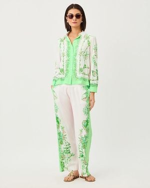 Lilly Pulitzer 32" Bal Harbour Palazzo Pant - Green