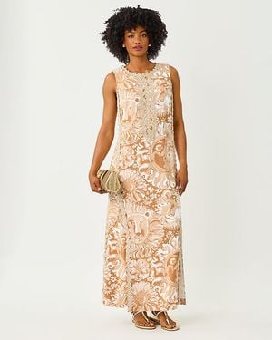 Lilly Pulitzer Edita Maxi Shift Dress - Natural